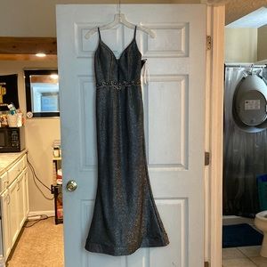 Silver Jules & Cleo prom dress